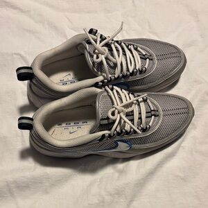 Nike Men's Gray and Blue Sneakers